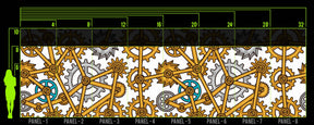 GEAR TRAIN WALL WRAP