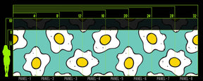 SUNNY SIDE MINT WALL WRAP