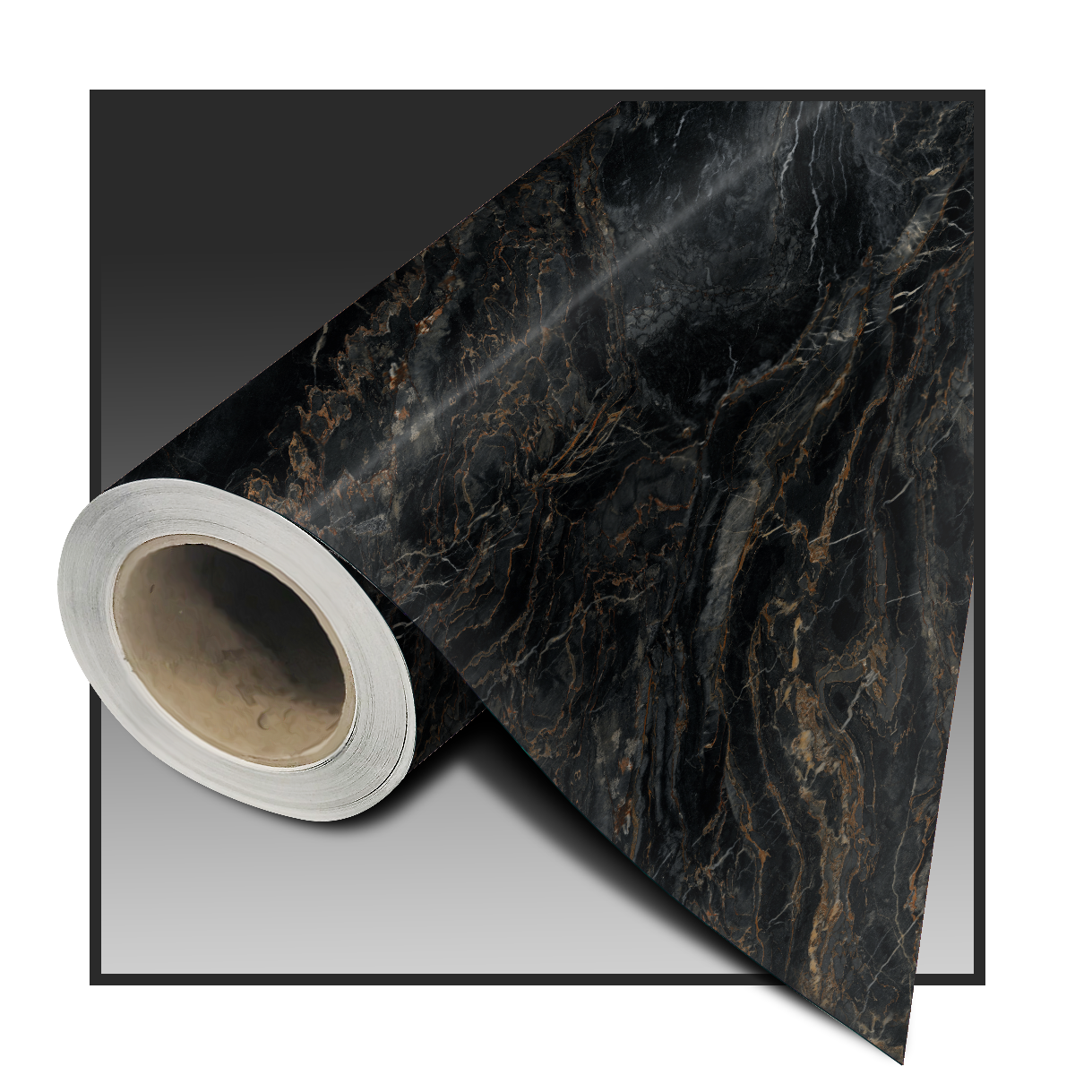 BLACK & GOLD MARBLE