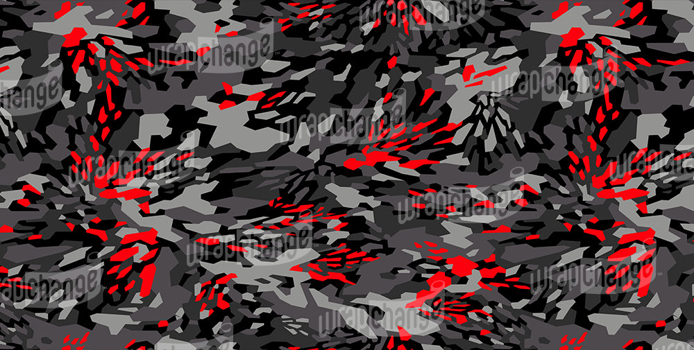 BLOOD RED FRACTURE CAMO