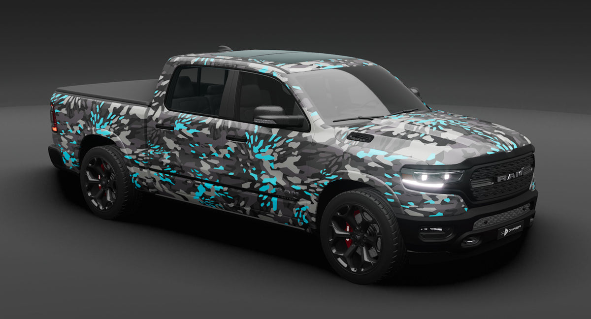 CYAN FRACTURE CAMO