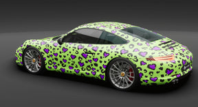 LEOPARD LOVE LIME PURPLE