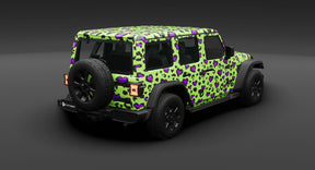 LEOPARD LOVE LIME PURPLE