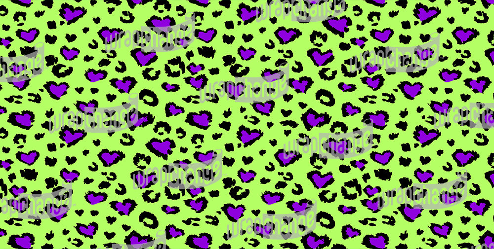 LEOPARD LOVE LIME PURPLE