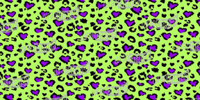 LEOPARD LOVE LIME PURPLE