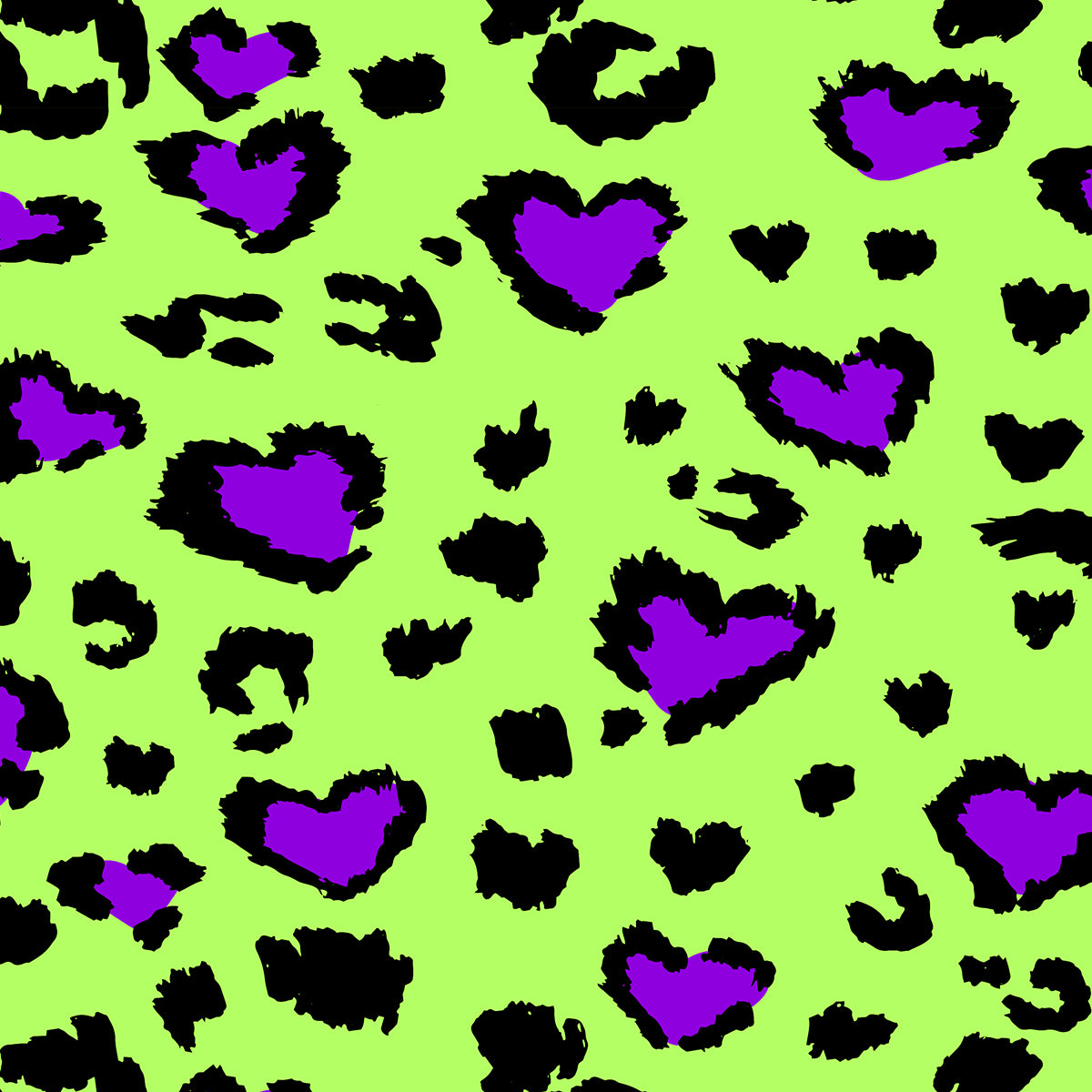 LEOPARD LOVE LIME PURPLE