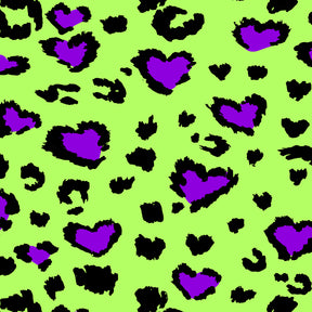 LEOPARD LOVE LIME PURPLE