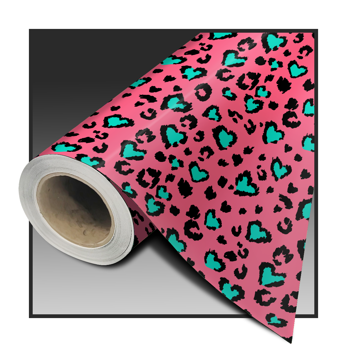 LEOPARD LOVE PINK TEAL