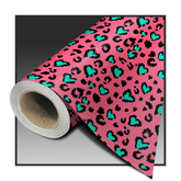 LEOPARD LOVE PINK TEAL