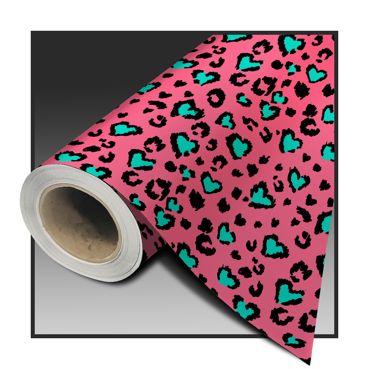 LEOPARD LOVE PINK TEAL