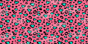 LEOPARD LOVE PINK TEAL