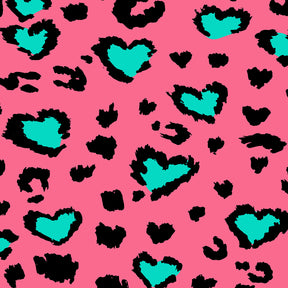 LEOPARD LOVE PINK TEAL