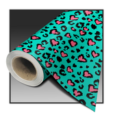 LEOPARD LOVE TEAL PINK