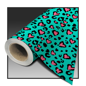 LEOPARD LOVE TEAL PINK