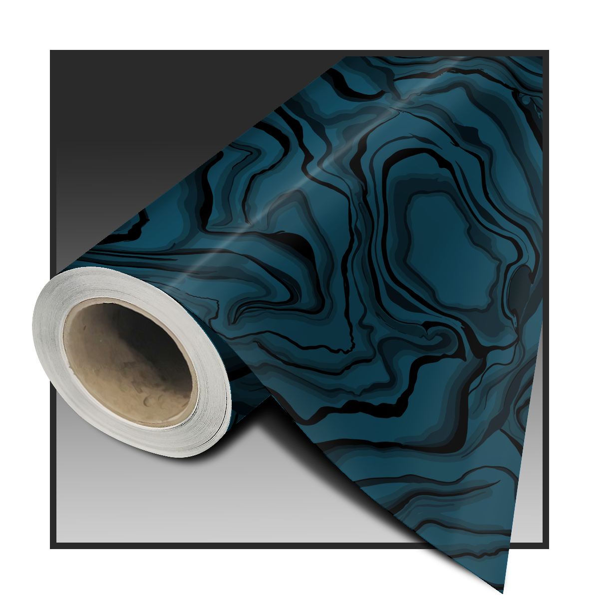 LIQUID MARBLE DARK TEAL