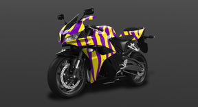 TIGER STRIPES YELLOW PURPLE