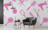 COMB OVER HERE PINK DIAMOND WALL WRAP