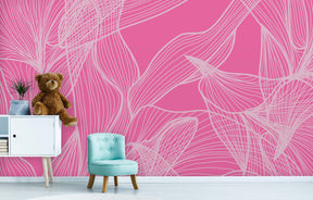 FLORALEAF PINK WALL WRAP