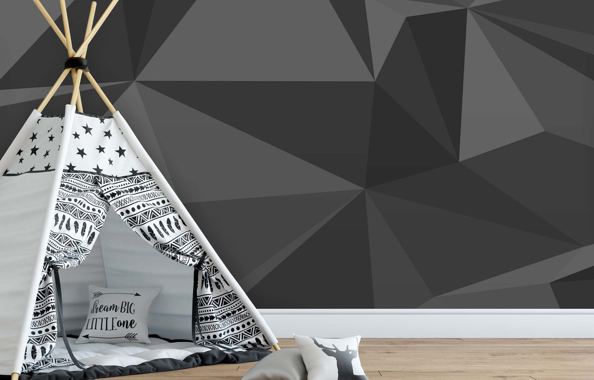 GREYSCALE PRISM WALL WRAP