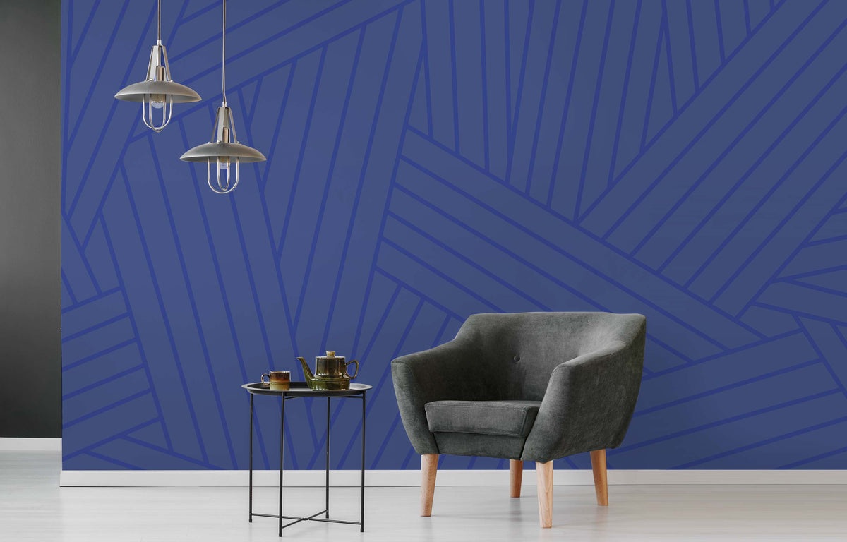 INTERLACED BLUE WALL WRAP