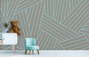 INTERLACED ICE BLUE WALL WRAP