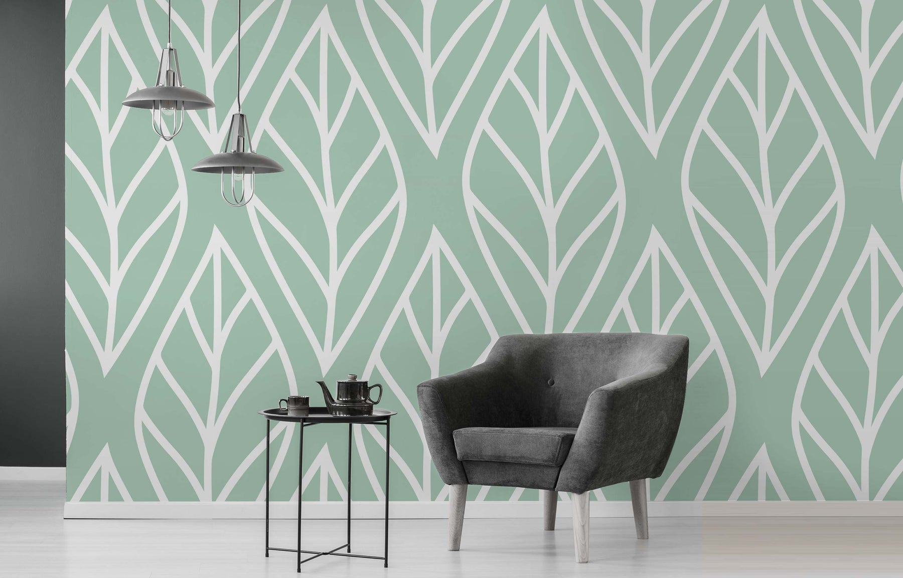 LEAFY GREENS WALL WRAP