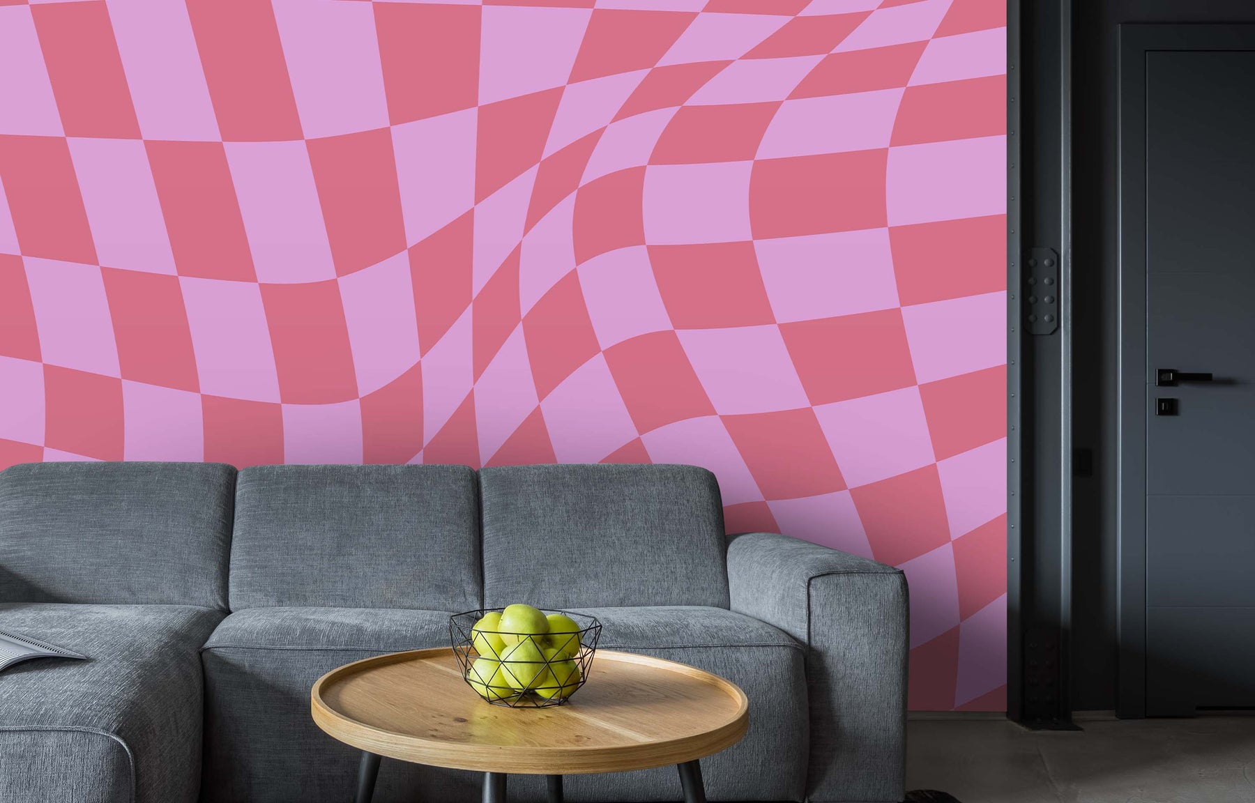 RETRO RACING FLAMINGO WALL WRAP