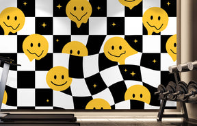 SMILEY CHECKER SMALL WALL WRAP