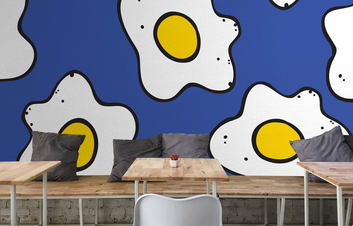 SUNNY SIDE BLUE WALL WRAP