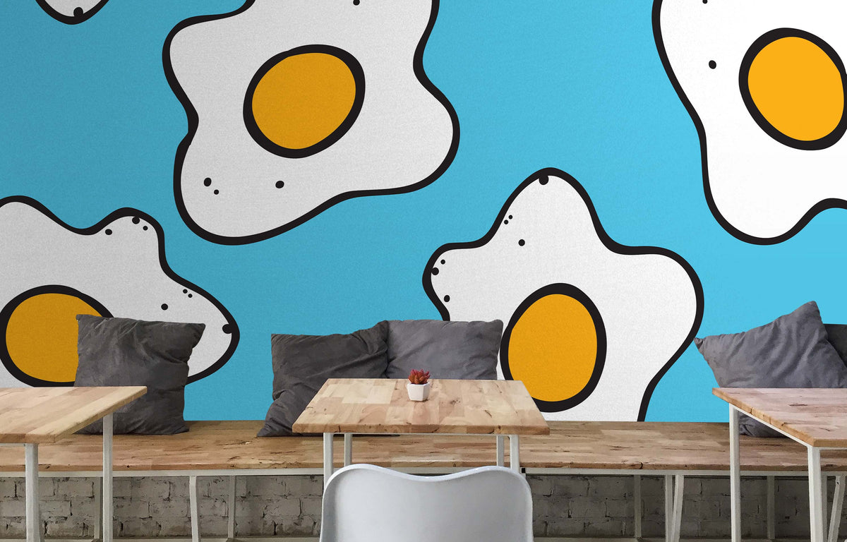 SUNNY SIDE LIGHT BLUE WALL WRAP