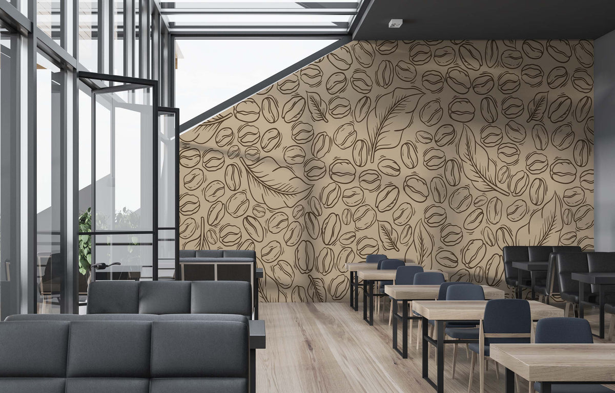 COFFEE LEAF WALL WRAP