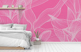 FLORALEAF PINK WALL WRAP