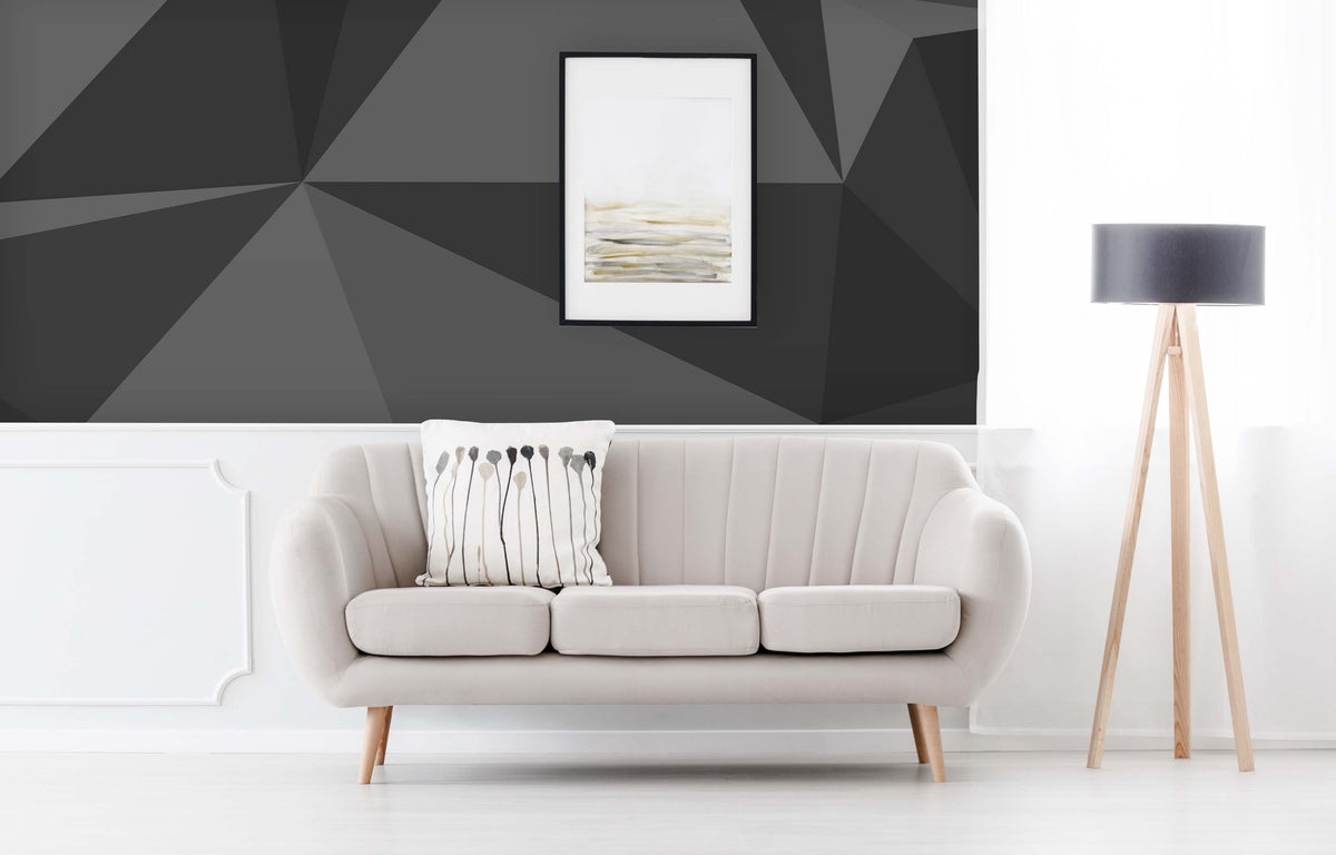 GREYSCALE PRISM WALL WRAP