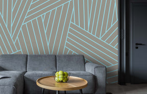 INTERLACED ICE BLUE WALL WRAP