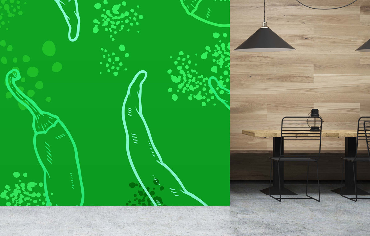 PEPPER PARTY GREEN WALL WRAP