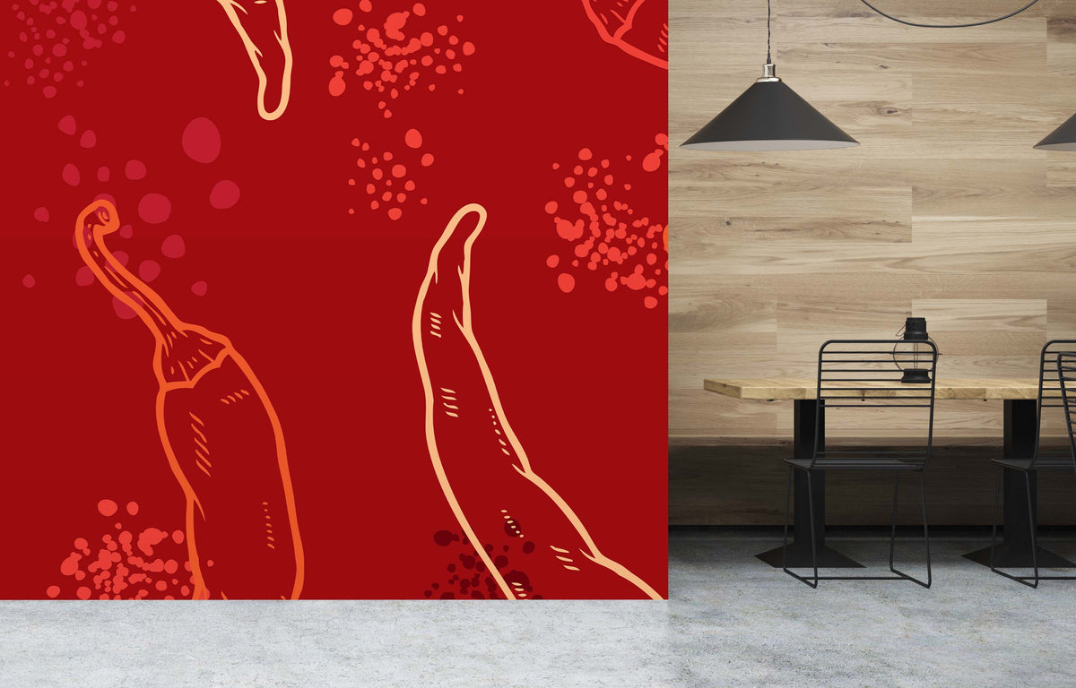 PEPPER PARTY RED WALL WRAP