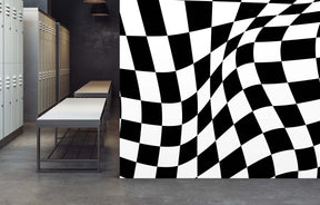 RETRO RACING B&W WALL WRAP