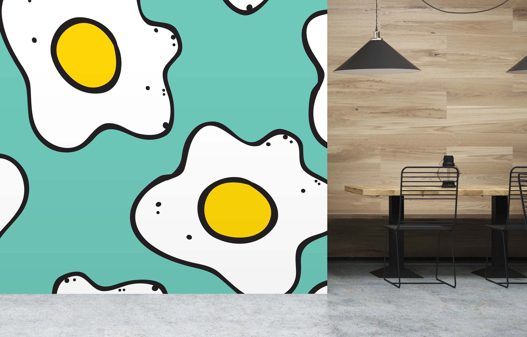 SUNNY SIDE MINT WALL WRAP