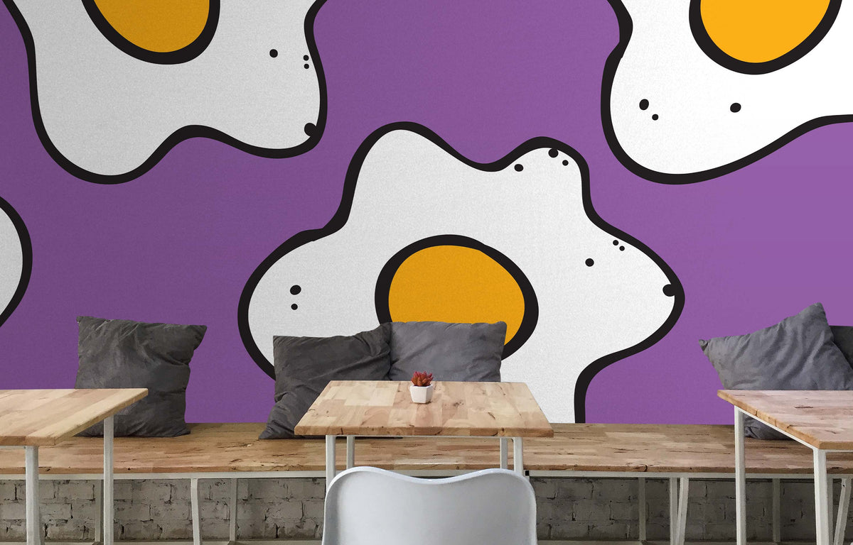 SUNNY SIDE VIOLET WALL WRAP