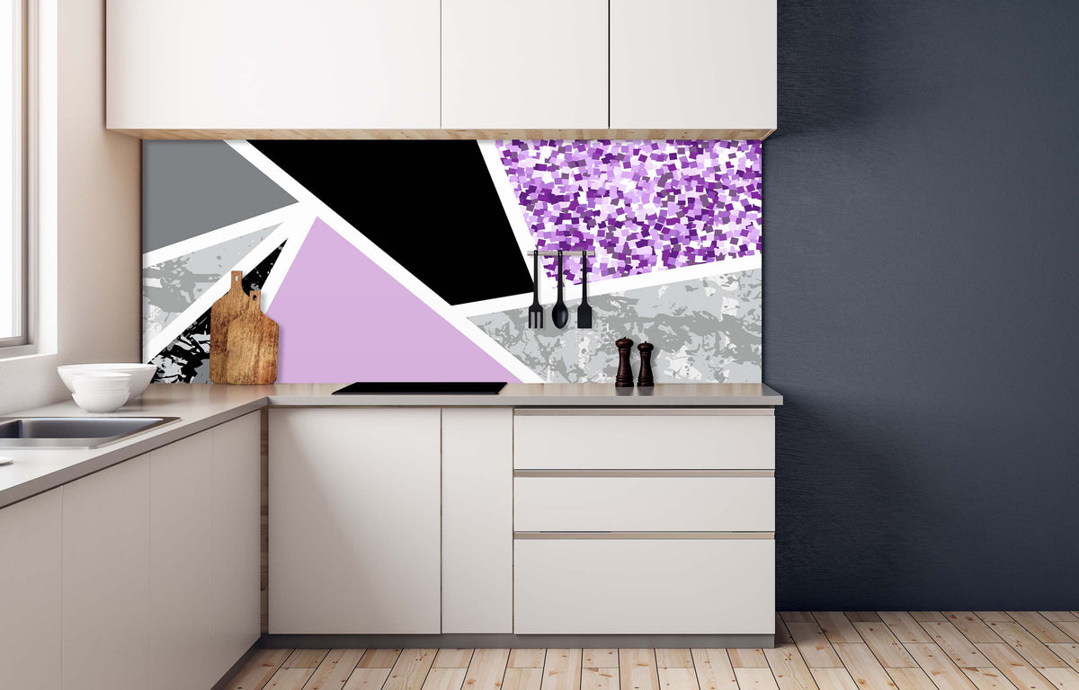 TRIABSTRACT LAVENDER WALL WRAP