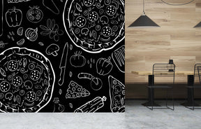 PIZZERIA B&W WALL WRAP