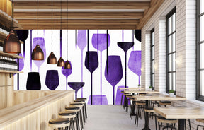 GRAPE CLOUD WINE WALL WRAP