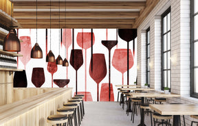 RED CLOUD WINE WALL WRAP