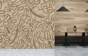 COFFEE LEAF WALL WRAP