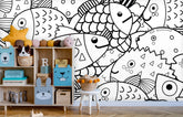 COLOR ME FISH WALL WRAP