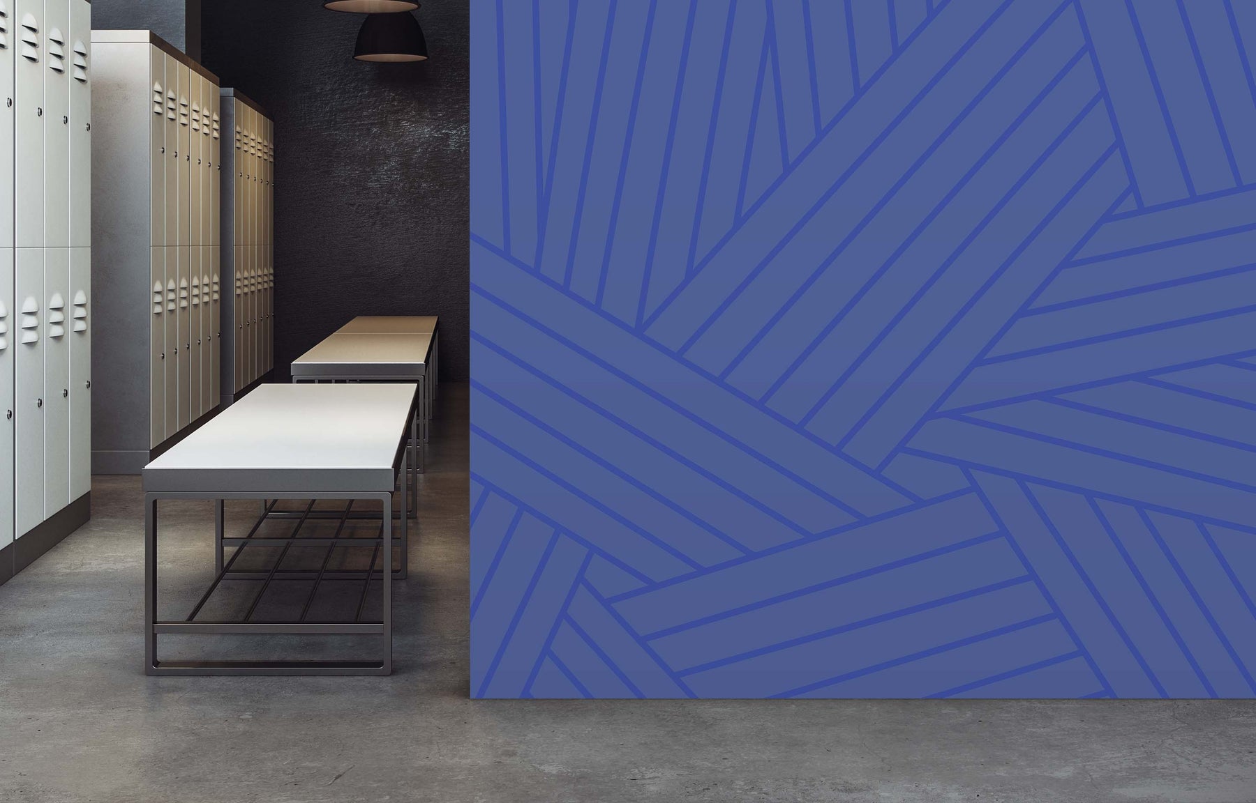 INTERLACED BLUE WALL WRAP