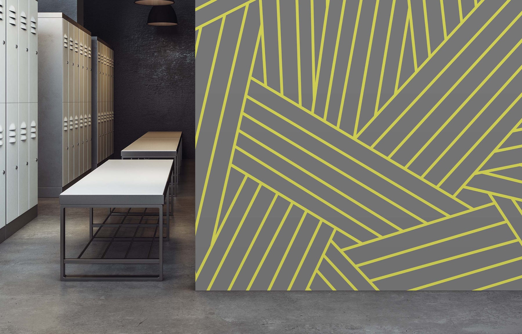 INTERLACED LIME WALL WRAP