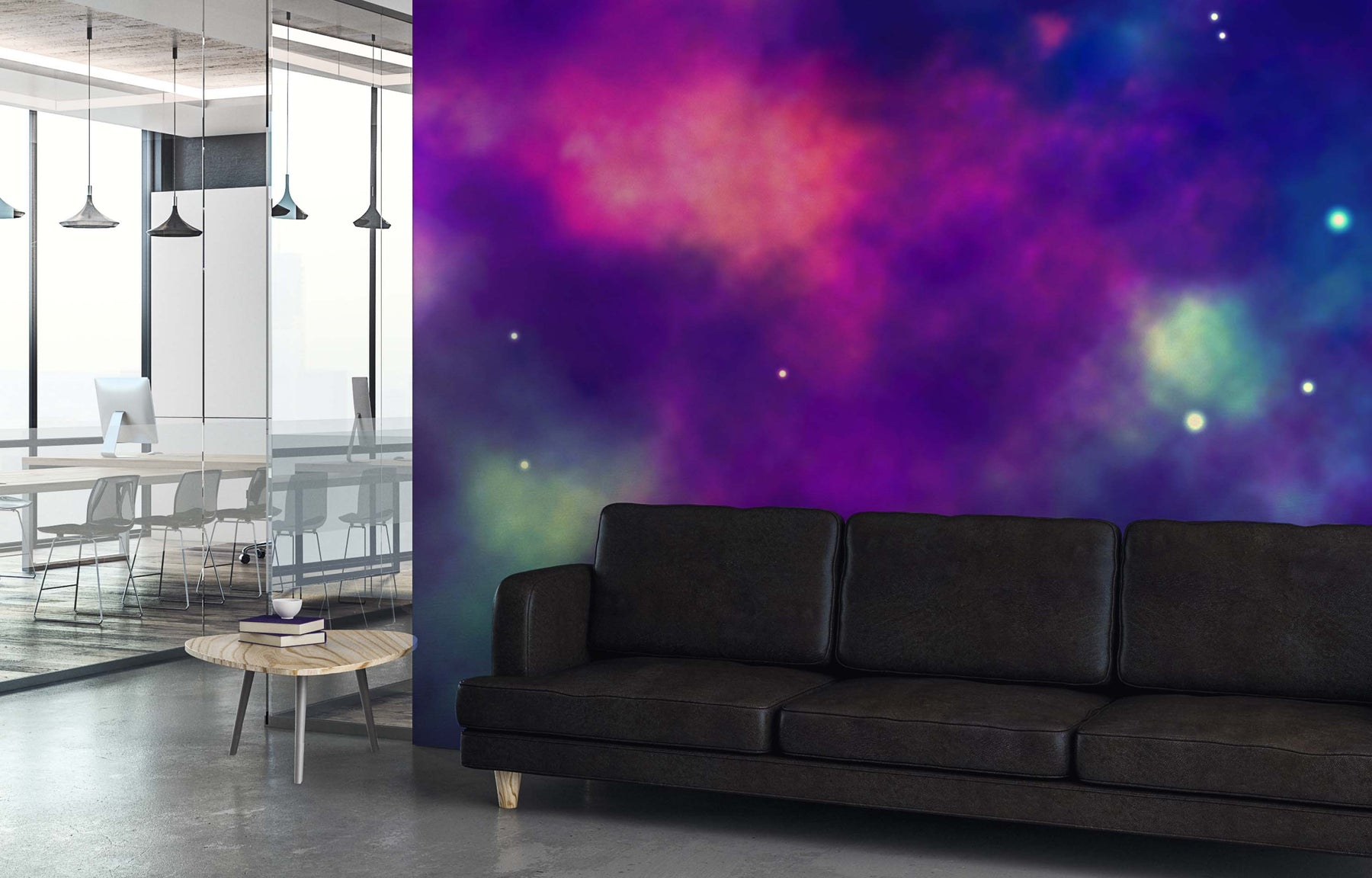 INTERSTELLAR BLUE PINK WALL WRAP