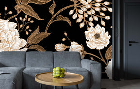 ROSES ARE GOLD WALL WRAP