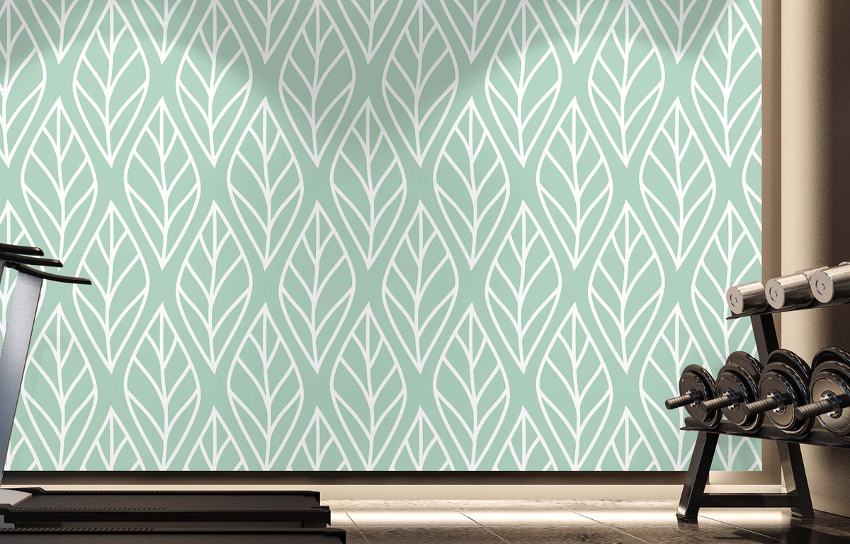 SMALL LEAFY GREENS WALL WRAP